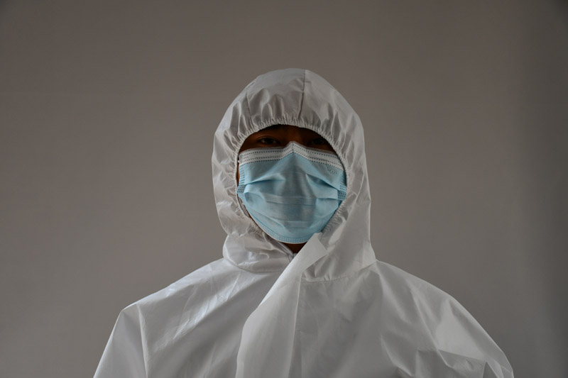 Coverall protective suit